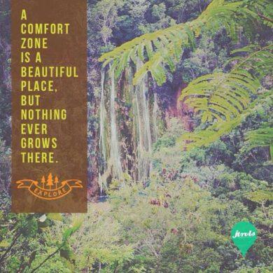 A comfort zone is a beautiful place but nothing ever grows there