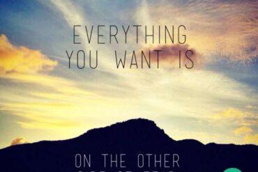 Everything you want is on the other side of fear