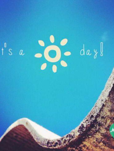 It's a sunny day