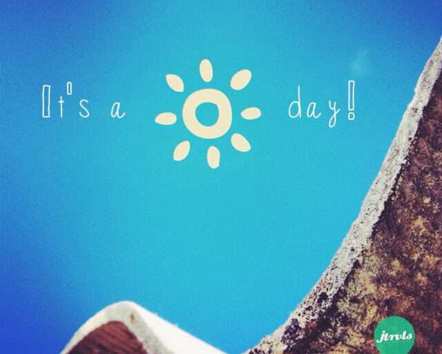 It's a sunny day