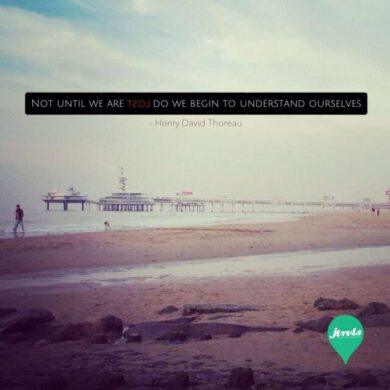 Not until we are lost do we begin to understand ourself