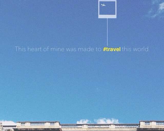 This heart of mine was made to #travel this world