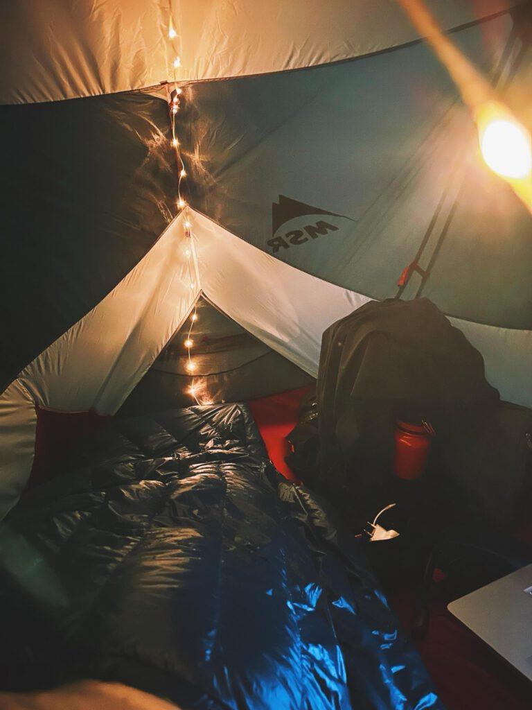 My cozy tent