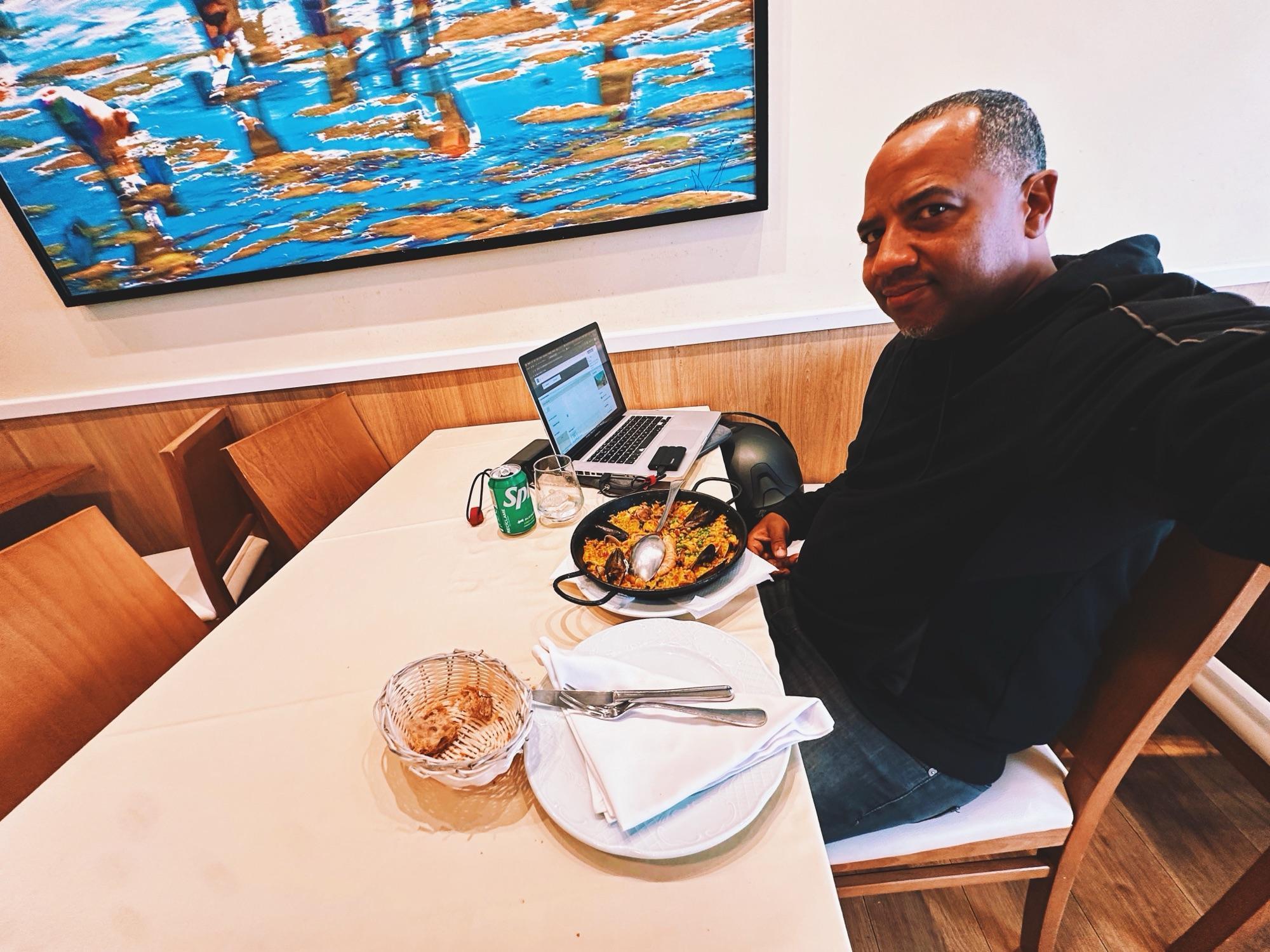 Paella dinner, editing and uploading, Santiago de Compostela, Spain 🇪🇸