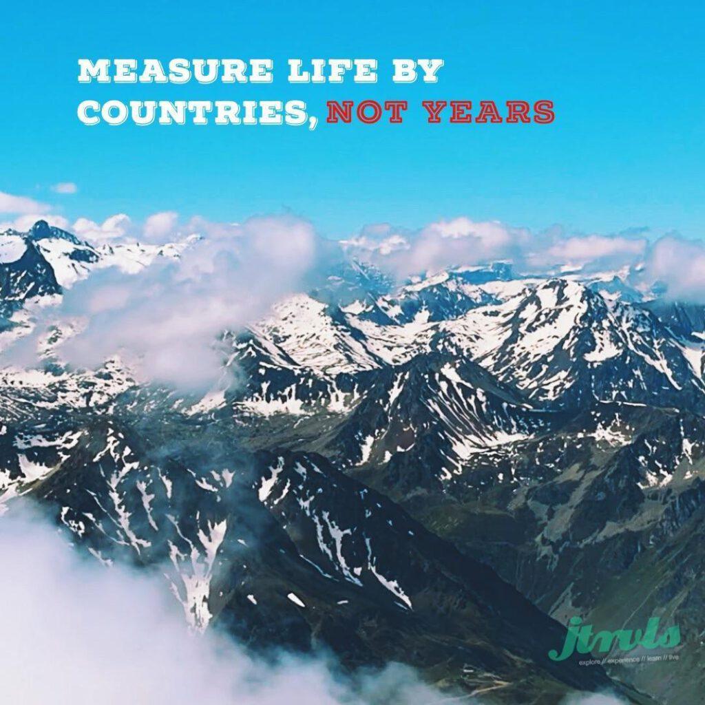 Measure life by countries, not years
